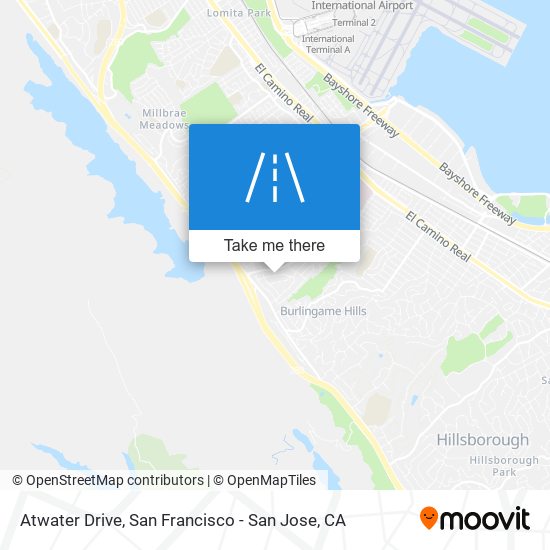 Atwater Drive map