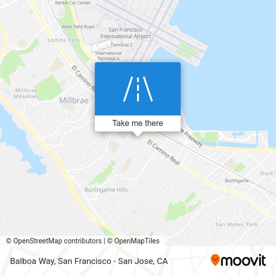 Balboa Way map