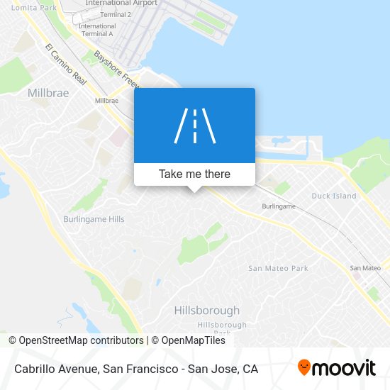 Cabrillo Avenue map