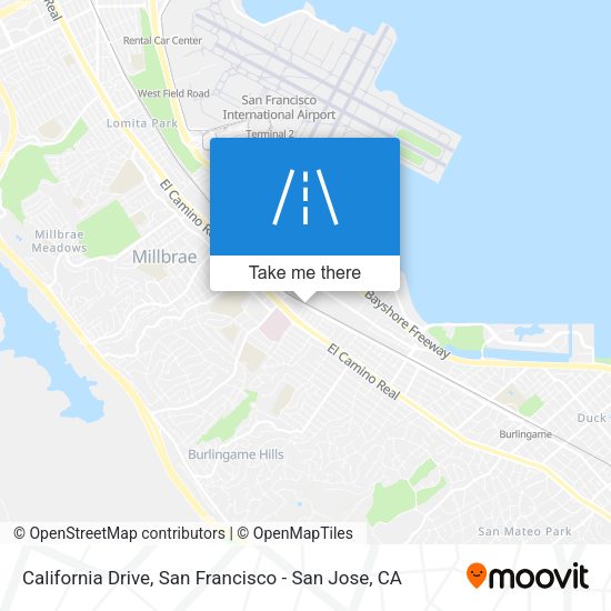 California Drive map