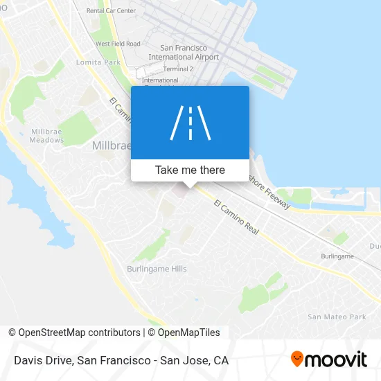 Davis Drive map