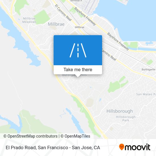 El Prado Road map