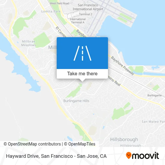 Hayward Drive map