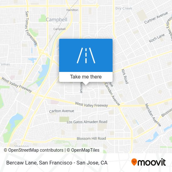 Mapa de Bercaw Lane