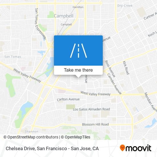 Chelsea Drive map