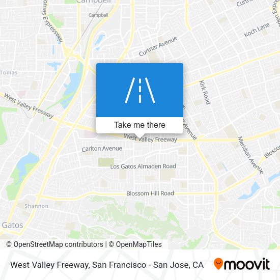 West Valley Freeway map