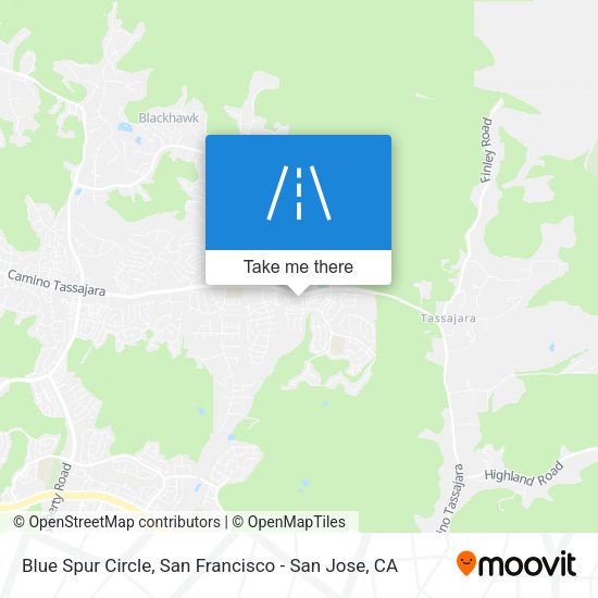Blue Spur Circle map