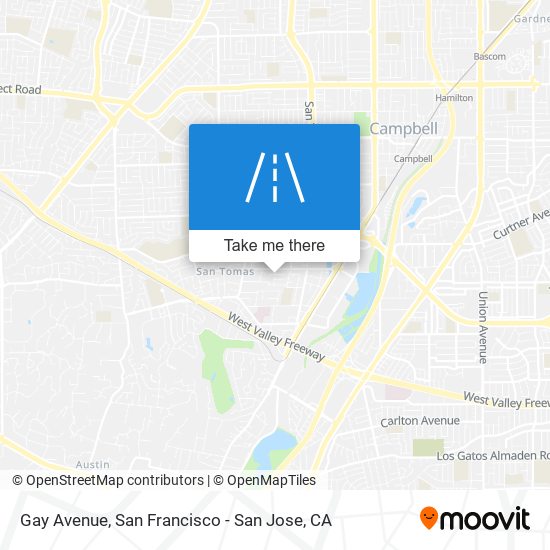 Mapa de Gay Avenue