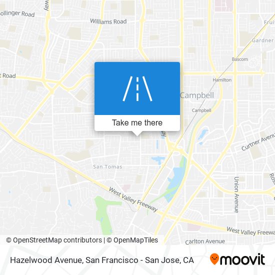 Hazelwood Avenue map