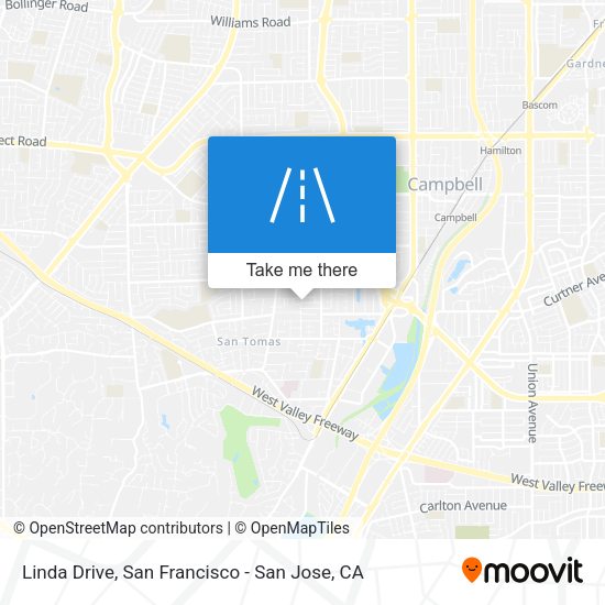 Linda Drive map