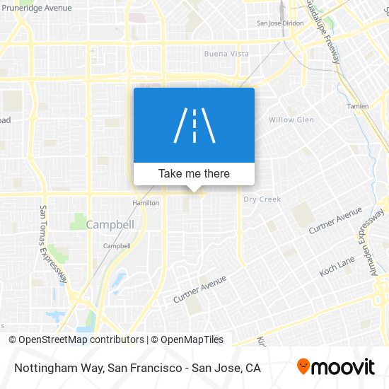 Nottingham Way map