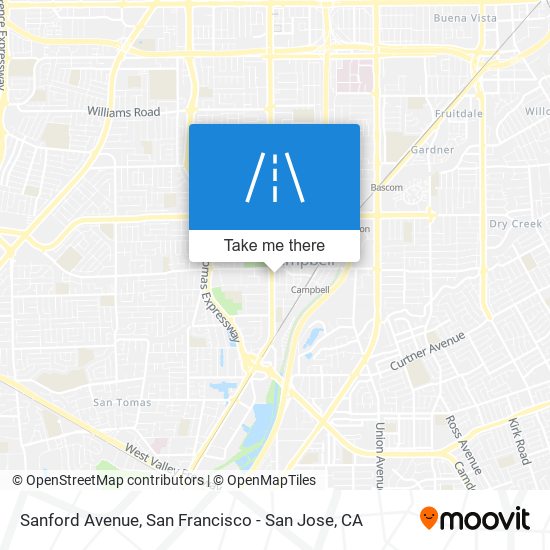 Sanford Avenue map