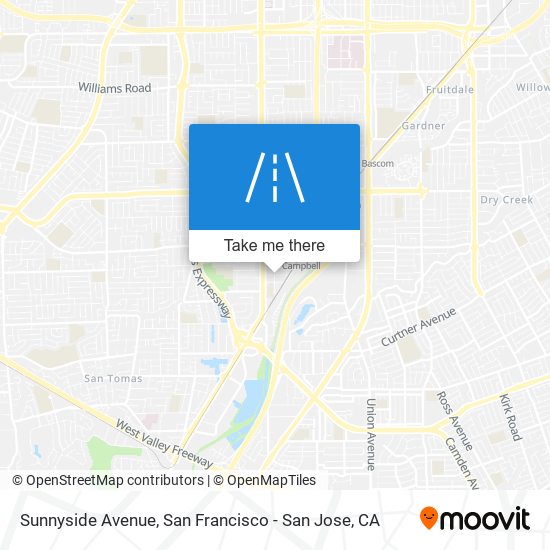 Sunnyside Avenue map