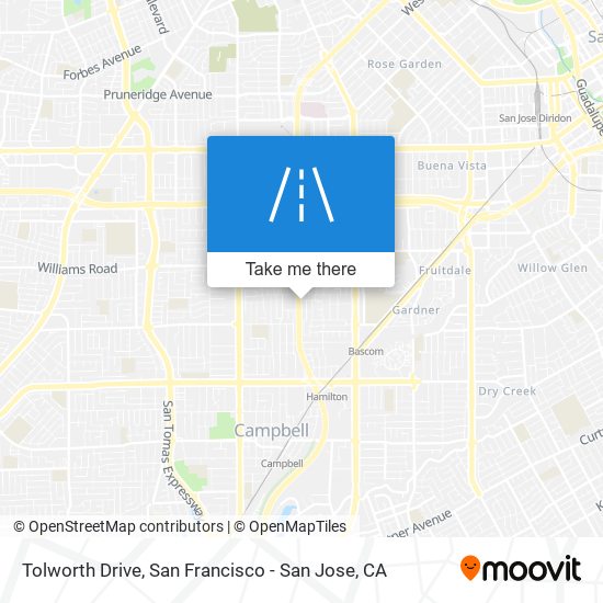 Tolworth Drive map