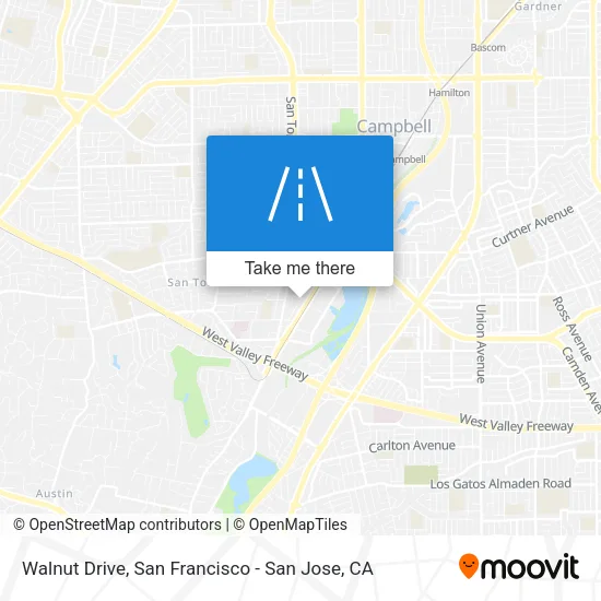 Mapa de Walnut Drive