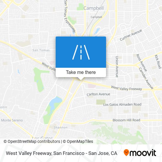 West Valley Freeway map