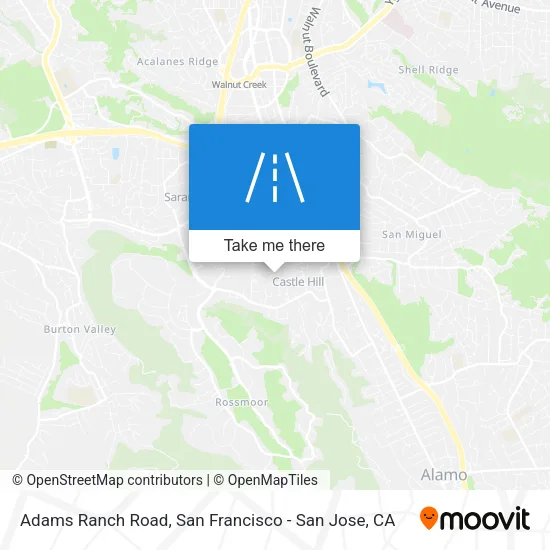 Mapa de Adams Ranch Road