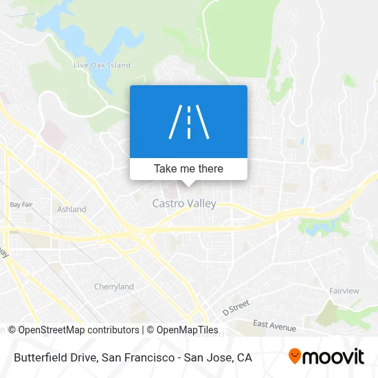 Butterfield Drive map