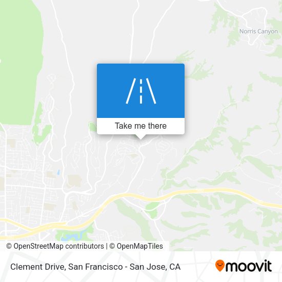 Mapa de Clement Drive
