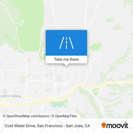 Cold Water Drive map