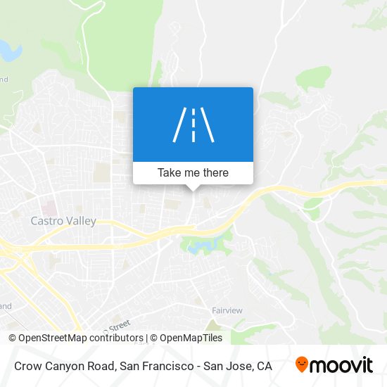 Mapa de Crow Canyon Road