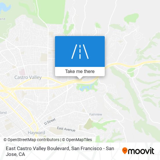 East Castro Valley Boulevard map