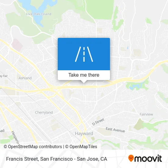 Francis Street map