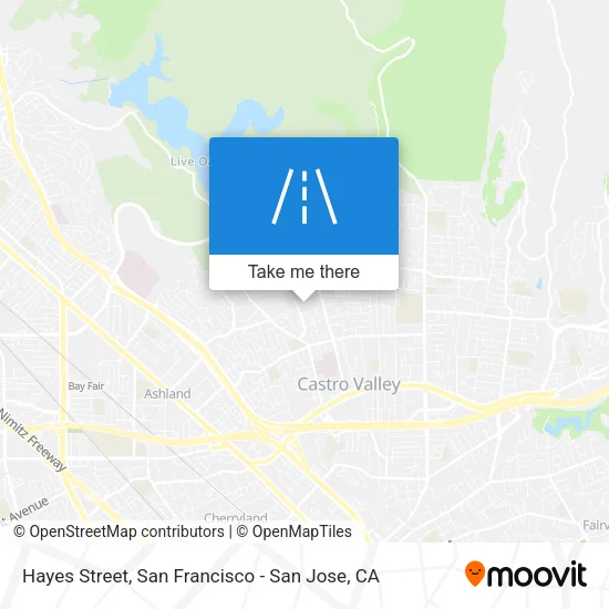 Hayes Street map
