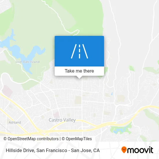 Hillside Drive map
