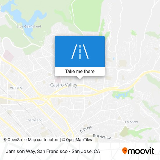 Jamison Way map