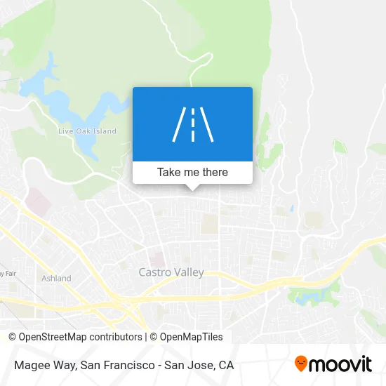 Magee Way map