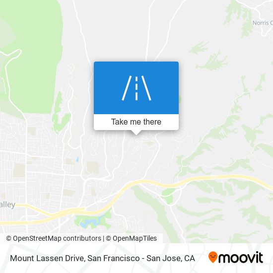 Mount Lassen Drive map