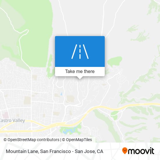 Mountain Lane map