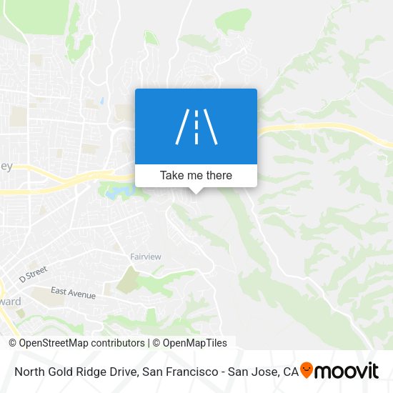Mapa de North Gold Ridge Drive