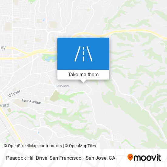Mapa de Peacock Hill Drive