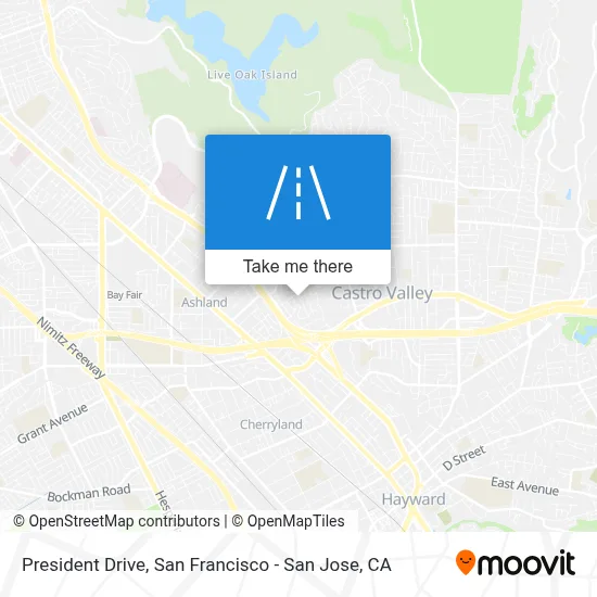 President Drive map