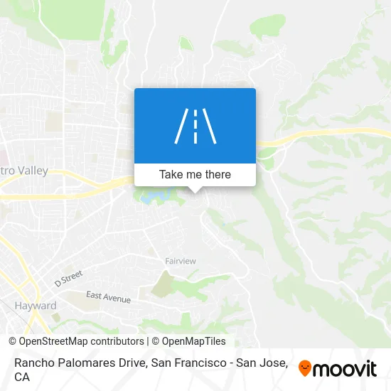 Rancho Palomares Drive map