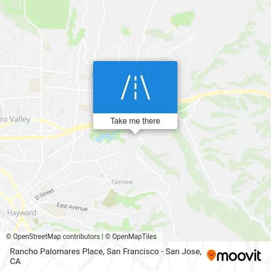 Rancho Palomares Place map