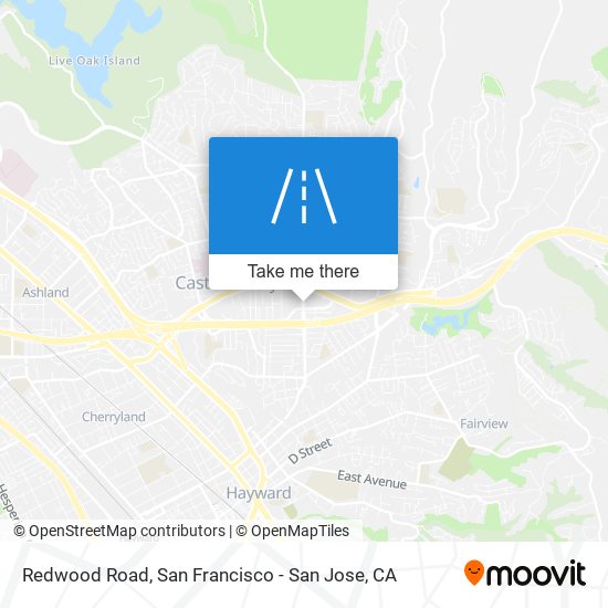 Mapa de Redwood Road