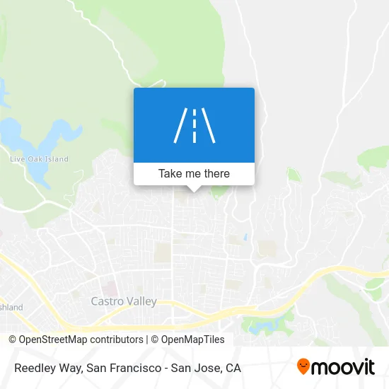 Reedley Way map
