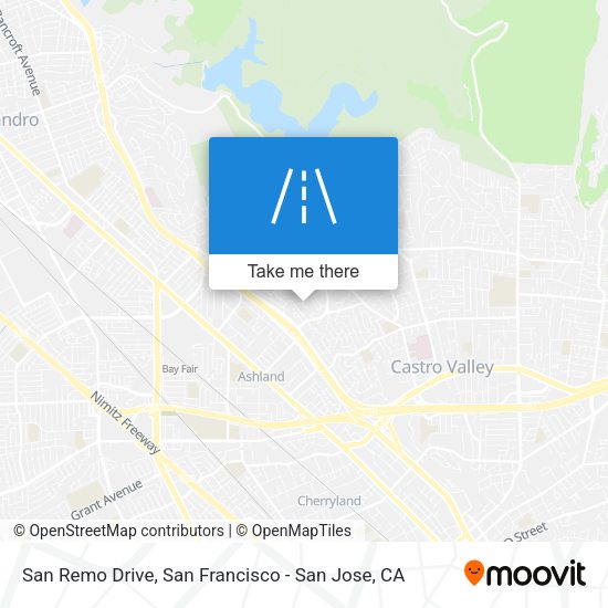 Mapa de San Remo Drive
