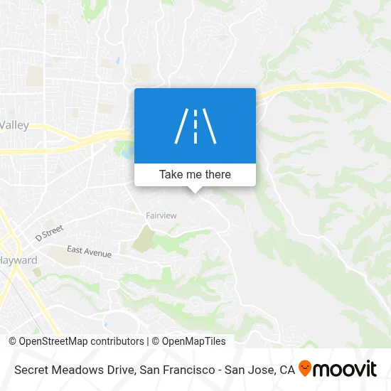 Secret Meadows Drive map