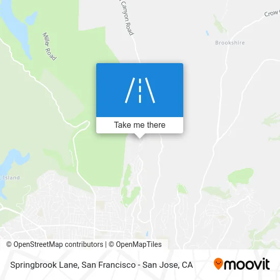Springbrook Lane map
