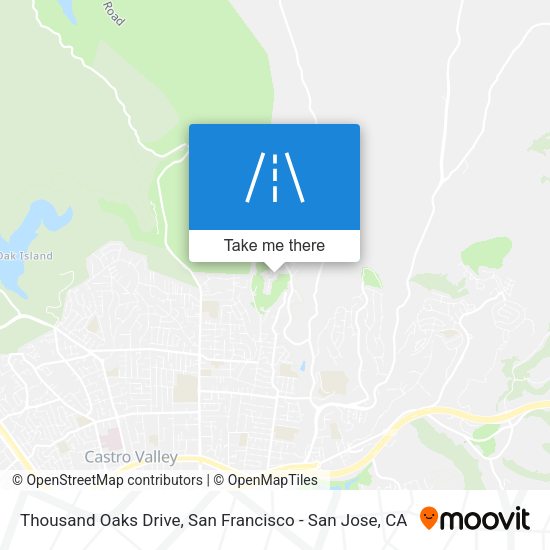 Thousand Oaks Drive map