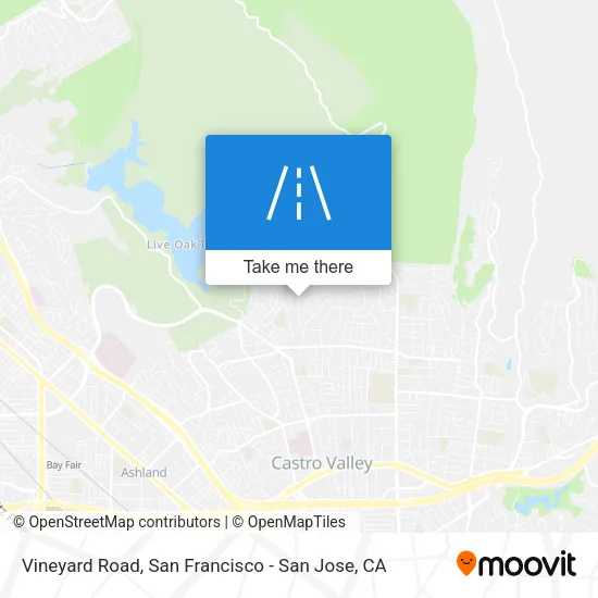 Mapa de Vineyard Road