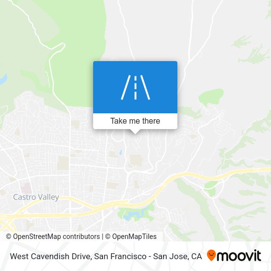 West Cavendish Drive map