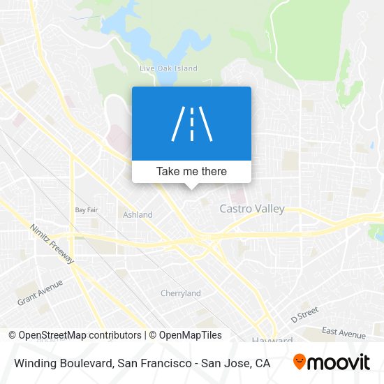 Winding Boulevard map