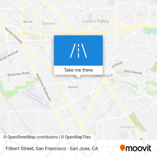 Mapa de Filbert Street