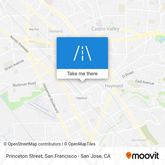 Mapa de Princeton Street