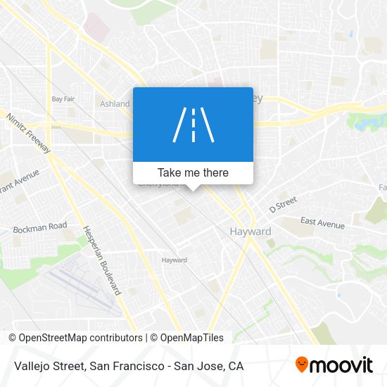 Mapa de Vallejo Street